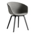 About a Chair AAC 23 Armchair Upholstered Black Oak Base